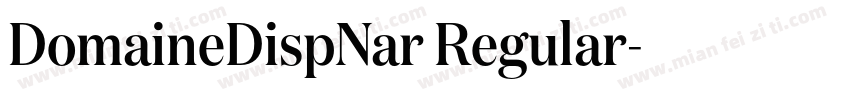 DomaineDispNar Regular字体转换